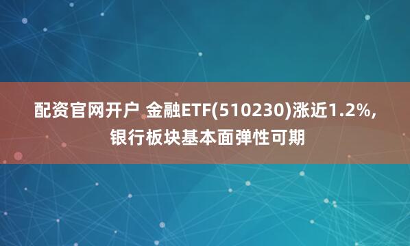 配资官网开户 金融ETF(510230)涨近1.2%, 银行板块基本面弹性可期
